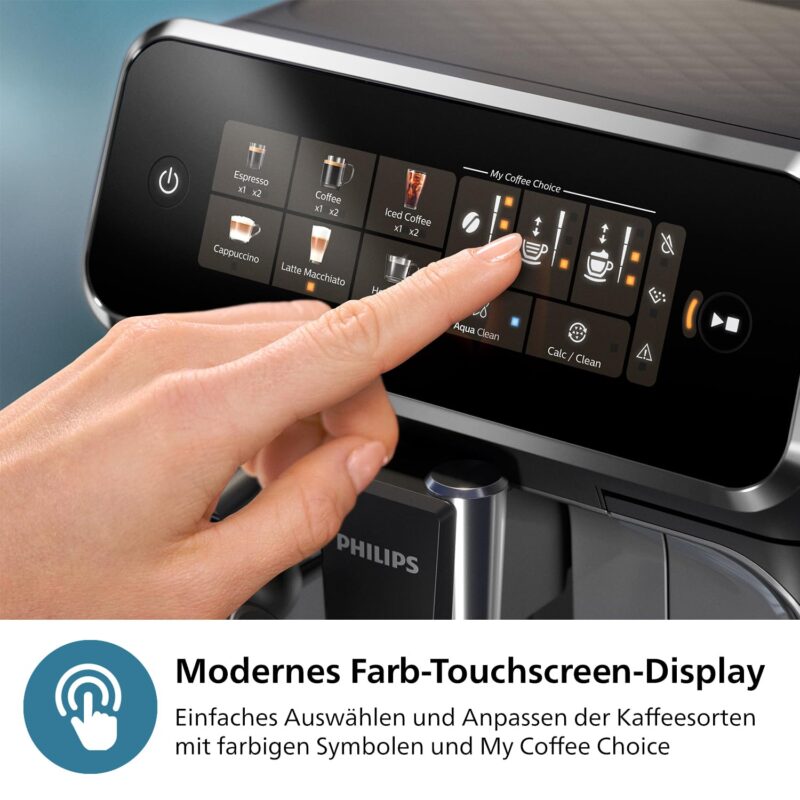 Philips Series 2200 Fully Automatic Espresso Machine with Milk Frother – EP2220/10, Ceramic Grinder, Matt Black - Image 5